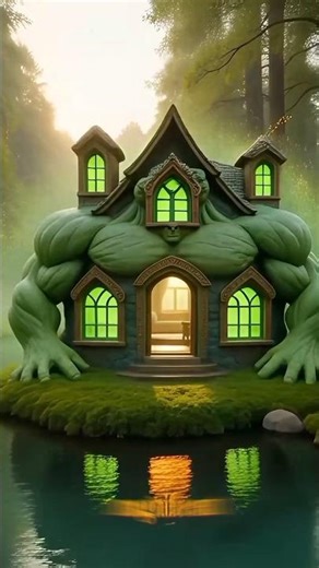 Hulk Transforms Into a Magical House | Epic Fantasy#hulk #FantasyShort
