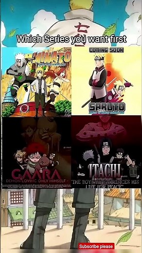 "Which Naruto Spin-Off Should Release First? MINATO vs SARUTO vs GAARA vs ITACHI"