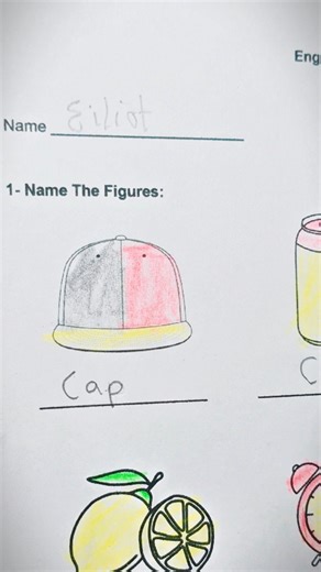 Eiliot English Test Grading #student #teacherstudent #drawing #englishteacher #englishtest #art