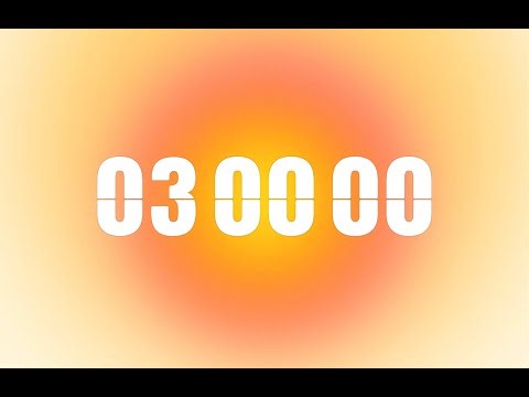 ⏰ 3 Hour Timer | Countdown with Relaxing Background