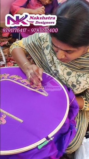 Beads & Silk Thread Aari Blouse Design ✨ | Full Work by Student | Neat & Professional Finish