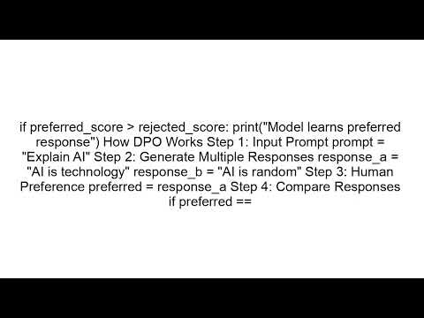 Direct Preference Optimization (DPO) Explained | Train AI with Human Feedback