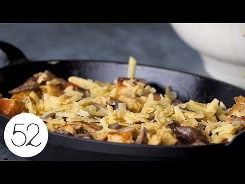 Savory Mushroom Bread Pudding