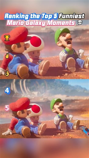 Ranking the Top 5 Funniest Mario Galaxy Moments 💀 #shorts #supermariobros #funny #fyp