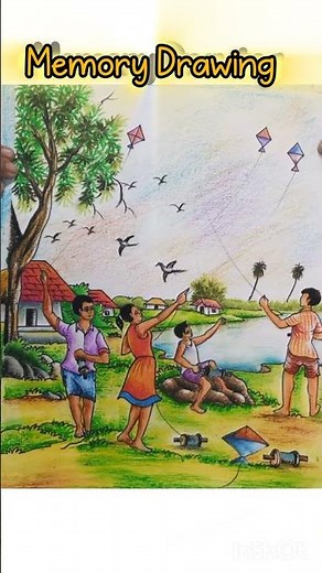 Memory Drawing examples for art students 🎨🖍️