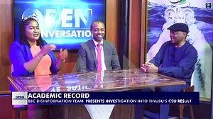 8.9K views · 106 reactions | BBC Disinformation Team Presents Investigation Into Tinubu’s CSU Result Host: Ngozika Vivien Co-Host: Bestseller Chiadambah Guest: RT. Hon. Sokonte Huttin Davies, Ph.D, Socio-Political Analyst. #BBC #bbcnews #Tinubu #INEC #APC #PDP #election2023 #NYSC #BokoHaram #southeast #Israel #ATNOpenconversation #ATNShows #ATN | Atlantic Television Network | Facebook