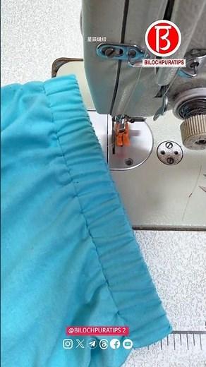 One-time elastic waist design Sewing Tutorial