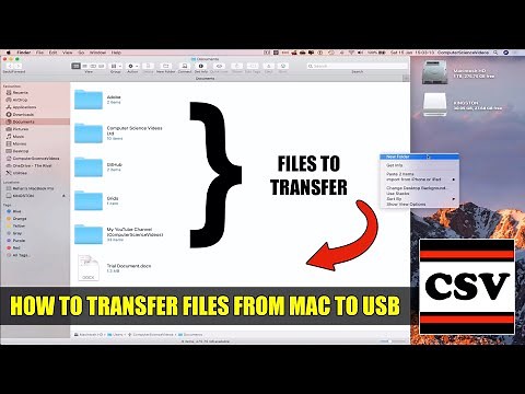 How to TRANSFER Files From a Mac to USB - Basic Tutorial | New