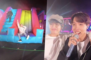 Watch: BTS Has A Blast On Stage In Self-Filmed "Anpanman" Performance Video From Stadium Tour | Soompi
