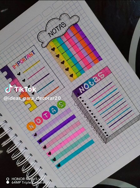 Ideas Creativas para Notas Bonitas y Decoradas
