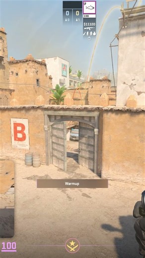 Dust 2 B doors Smoke from Outside Tunnels | Nade Vault