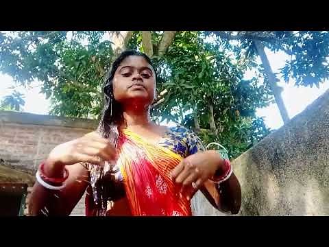 Indian village girl bathing. #Desi aunty bath. #gosol korar video.