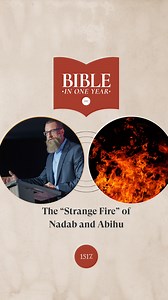 The “Strange Fire” of Nadab and Abihu - Leviticus 10. It's not too late to start! Visit 1517.org/oneyear to catch up on previous posts and to find the Reading Guide for the Bible in One year with Chad Bird #BibleInOneYear | Chad Bird