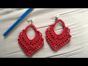 Crochet Earrings |tutorial