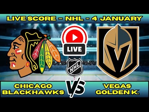 🔴 Chicago Blackhawks vs Vegas Golden Knights | NHL PLAY BY PLAY | Live Score Update Jan 4