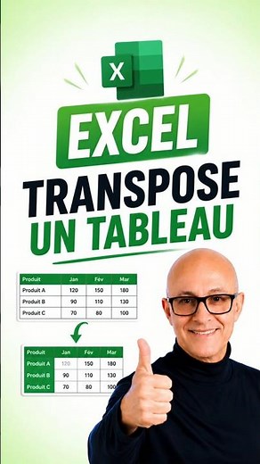 Transpose an Excel Table with One Click