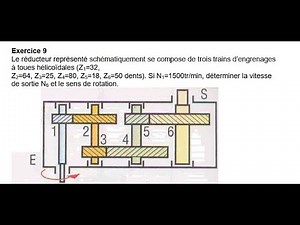 Exercices Résolus : Calcul des Vitesses et Relations de Transmission en Engrenages et Poulies