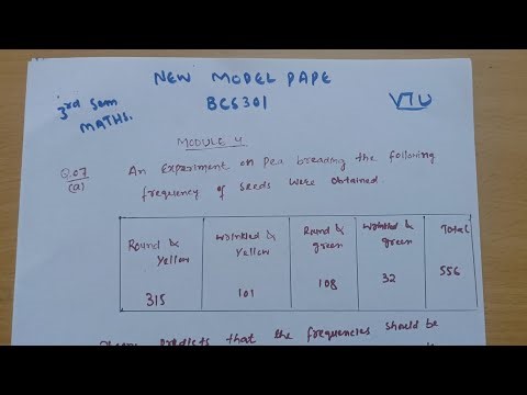 BCS301 MODULE 4 | Chi Square Distribution