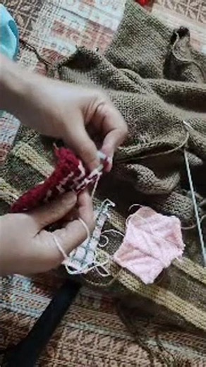 Live highlight #double colour Knitting design