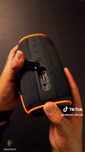 Bocina Bluetooth con Potente Sonido y LED