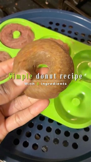 3 ingredient donuts! Simple and easy recipe! #donuts