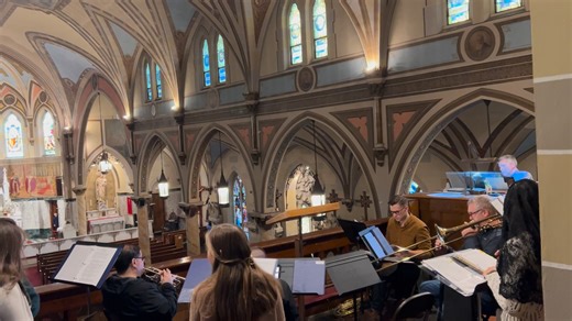 Warming up for the feast of Christ the King- Mass tomorrow at 10:15am, Solemn Vespers at 6pm. It’s the 100th Anniversary of the feast. Viva Christo Rey! | Samuel A Schmitt
