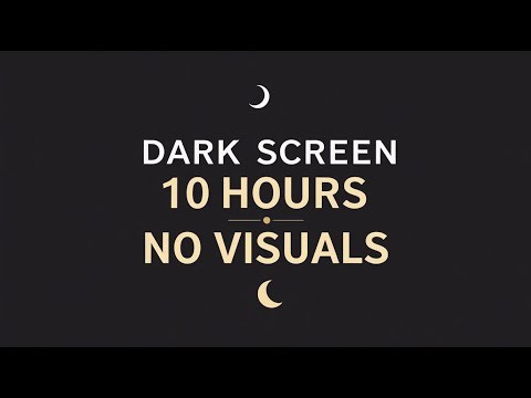 10 Hour Dark Screen Lullaby for Babies to Go to Sleep | Calming Music with No Visuals