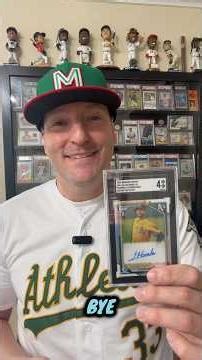 Luis Danis morales en postal 1st bowman 025/499 auto sgc 4!!!#cards #sgc#mlb #athletics #pitcher