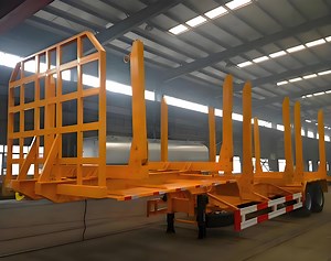 [Hot Item] Timber Trailer Timber Transport Truck Trailer Timber Crane Loader for Trailer with Log Grapple for Sale
