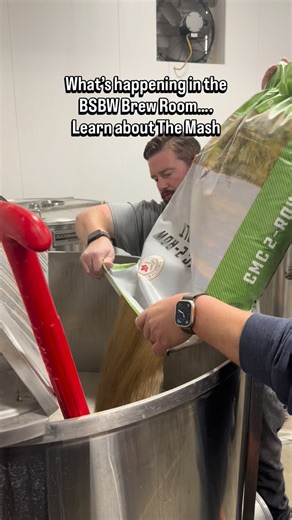 What’s happening in the BSBW Brew Room… Learn about the Mash. Simply speaking, Mashing is where beer gets its sugar. Those sugars determine the beer’s alcohol content, body, and sweetness. The mash is where crushed malted grains take a hot bath, waking up natural enzymes that turn grain starches into sugary goodness. The mashing process carefully controls time, temperature, and water so those sugars are just right—setting the stage for yeast to later turn them into beer magic 🍺✨ The mash happen