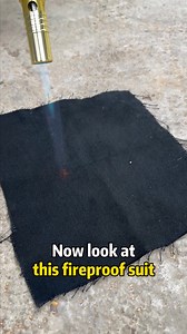 16K views · 154 reactions | We tested this fireproof cloth under a 2000°C flame. Watch the full burn test!  #fireproofmaterial #fireproof | Jingsourcing.com | Facebook