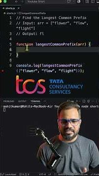 Find the Longest Common Prefix - JavaScript Interview Question #dsa #interview #coding