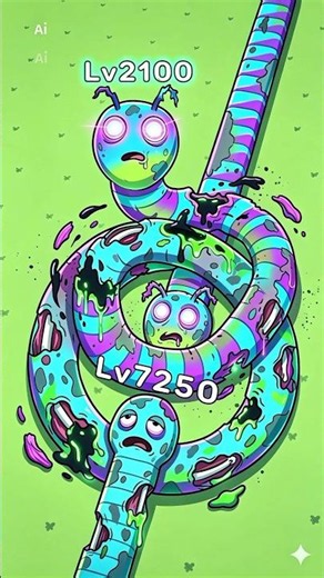 WORMS CLASH io, Snake Game, Boss FIGHT Level 2100, Best Gameplay 36 #shorts #gameplay #snakeclash