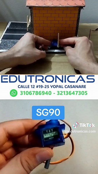 kit de #proyecto escolar con #arduino uno de #puerta automática en #edutronicas #proyectoescolar #arduinoproject