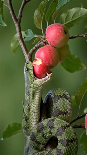 Wildlifefurry | A python starts chewing and eating apple #viralreels #instagood | Instagram