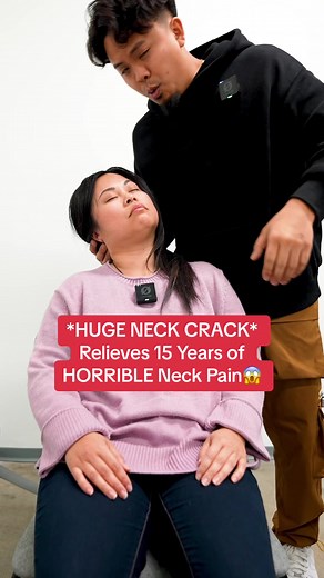 15 Years of Neck Pain Relieved with Huge Neck Crack