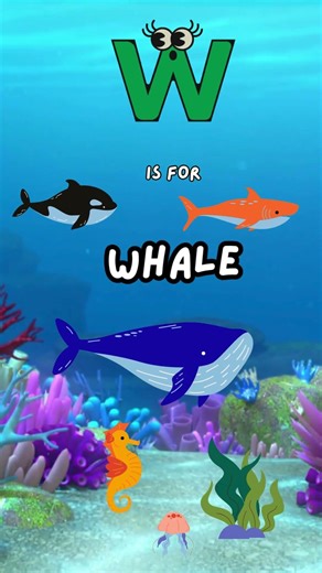 W for Whale! 🐳 Alphabet Song for Babies #abclearning