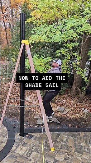 Shade Sail Structure Installation #home