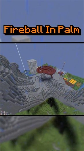 Building a FIREBALL IN PALM in Minecraft Survival (#29)