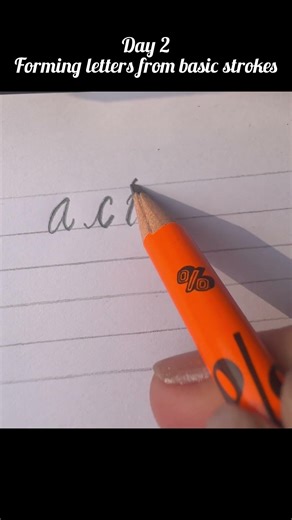 Learning to form letters from basic strokes #basiccalligraphy #calligraphy #beginners.