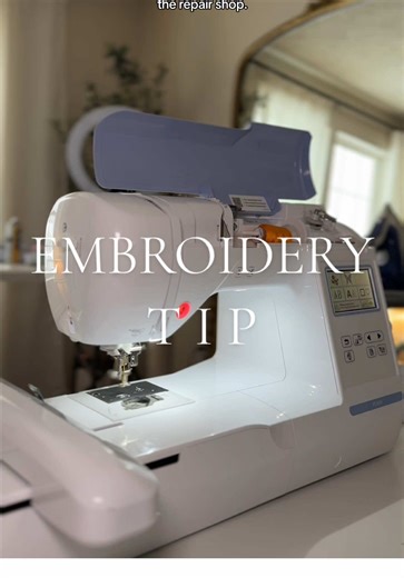 Embroidery tip!! Did you know this one?? So thankful the repair shop told me to pull my embroidery thread out through the bottom and not the top! Pulling through the top can damage your machine😅😥 Sharing for those who have a similar embroidery machine!!💕 #embroidery #embroiderymachine #embroiderytutorial #embroiderymachine