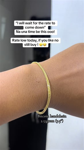 18Karat Gold Bitcoin Handchain - Luxury Fashion Accessory