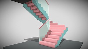 U stairs Stwn 4 - 3D model by Camform