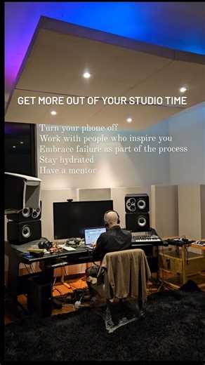 What helps you get the most out of your studio sessions??? #studiosession #studiosetup #musicstudio #studiodesign #makemusic #creativespace | Slam Academy