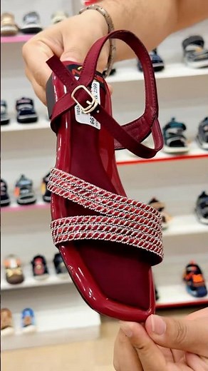 Ladies Flat Sandal Fancy Crystal Strap Soft Insole Rubber Sole Stylish Trend Mega Shoes Point