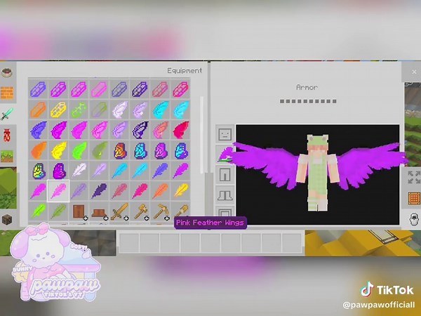 equippable wings addon 🧚✨ #mimecraft #minecraftaddon #recommendations #cuteminecraft #aesthetic #aestheticminecraft #cute #addon #addons #recomendationaddons #wings #fairy #fypシ #fyppppppppppppppppppppppp