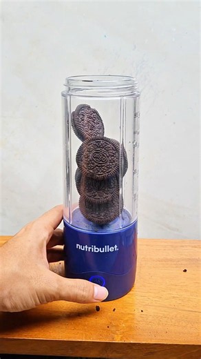 Oreo Biscuit Taro Milk ASMR Portable Blender #shorts #trending