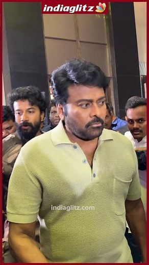 Mega Star Chiranjeevi Snapped at ZEBRA Movie Trailer Launch #MegastarChiranjeevi #satyadev