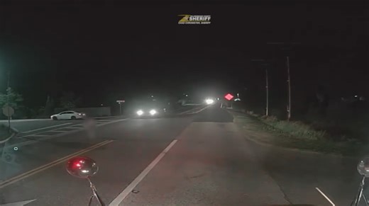 Dash cam video shows driver nearly hit child boarding school bus