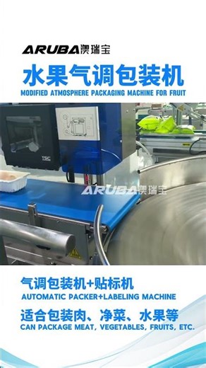 Modified atmosphere packaging machine for fruits, modified atmosphere packaging machine for fruits